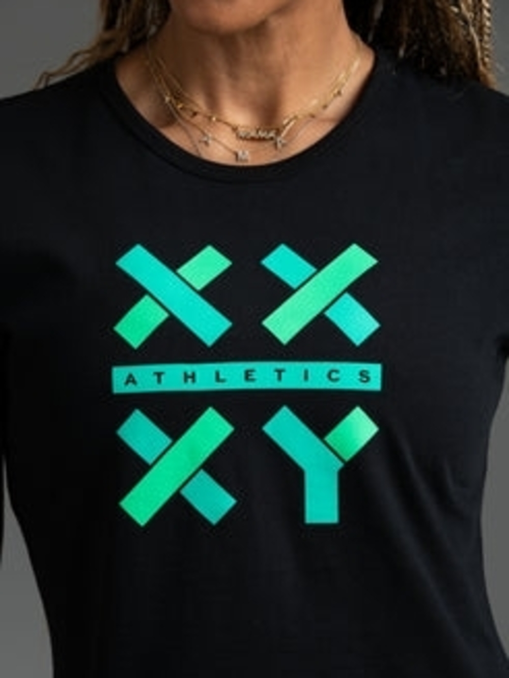 XXY Athletics Women's Black Graphic Performance Tee